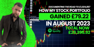 how my stock portfolio gained 79.22 in august 2023